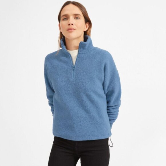 Everlane ReNew Fleece Half-Zip 1/4 Zip Pullover 29203 - Picture 2 of 13
